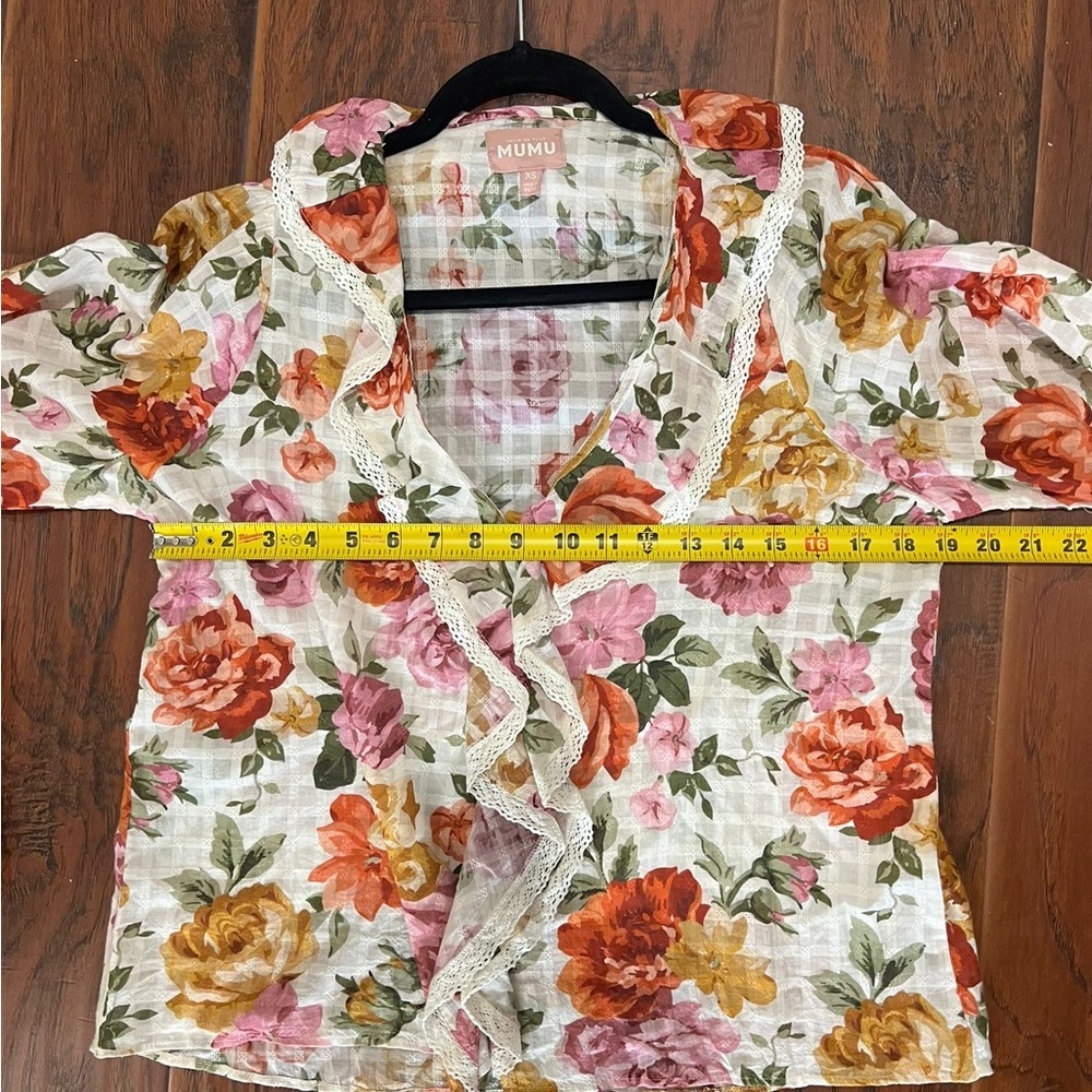 Show Me Your MuMu Fall Multicolor Floral Blouse - Picture 6 of 14